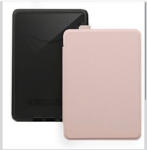 Kindle 10th Generation Leather Cover Transparent Hard Back Sakura Pink